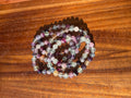 Natural Rainbow Fluorite 8mm Crystal Stretch Bracelet 7.5"