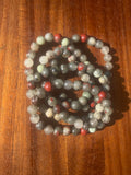 Natural Bloodstone 8mm Crystal Healing Stretch Bracelet 7.5"