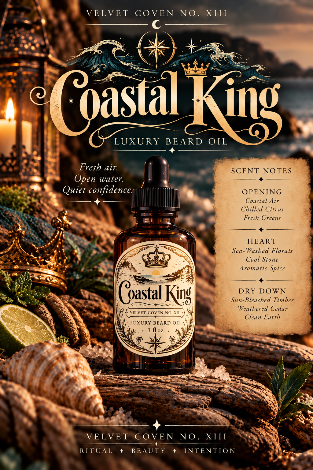 Coastal King Luxury Beard Oil