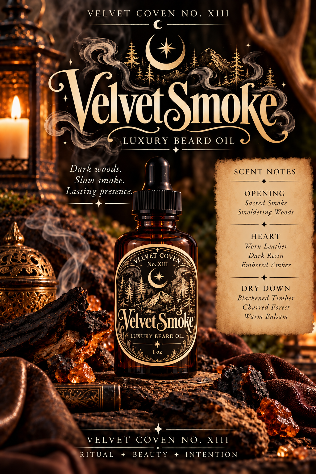 Velvet Smoke Luxury Beard Oil