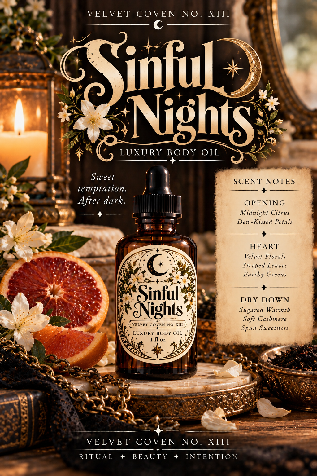 Sinful Nights Luxury Body Oil